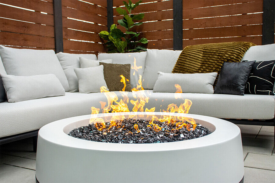 The 48-inch FlameCraft Duo Gas Fire Pit  The 48-inch FlameCraft Duo Gas Fire Pit